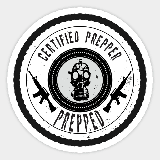 Certified Prepper Sticker by brsheldon92